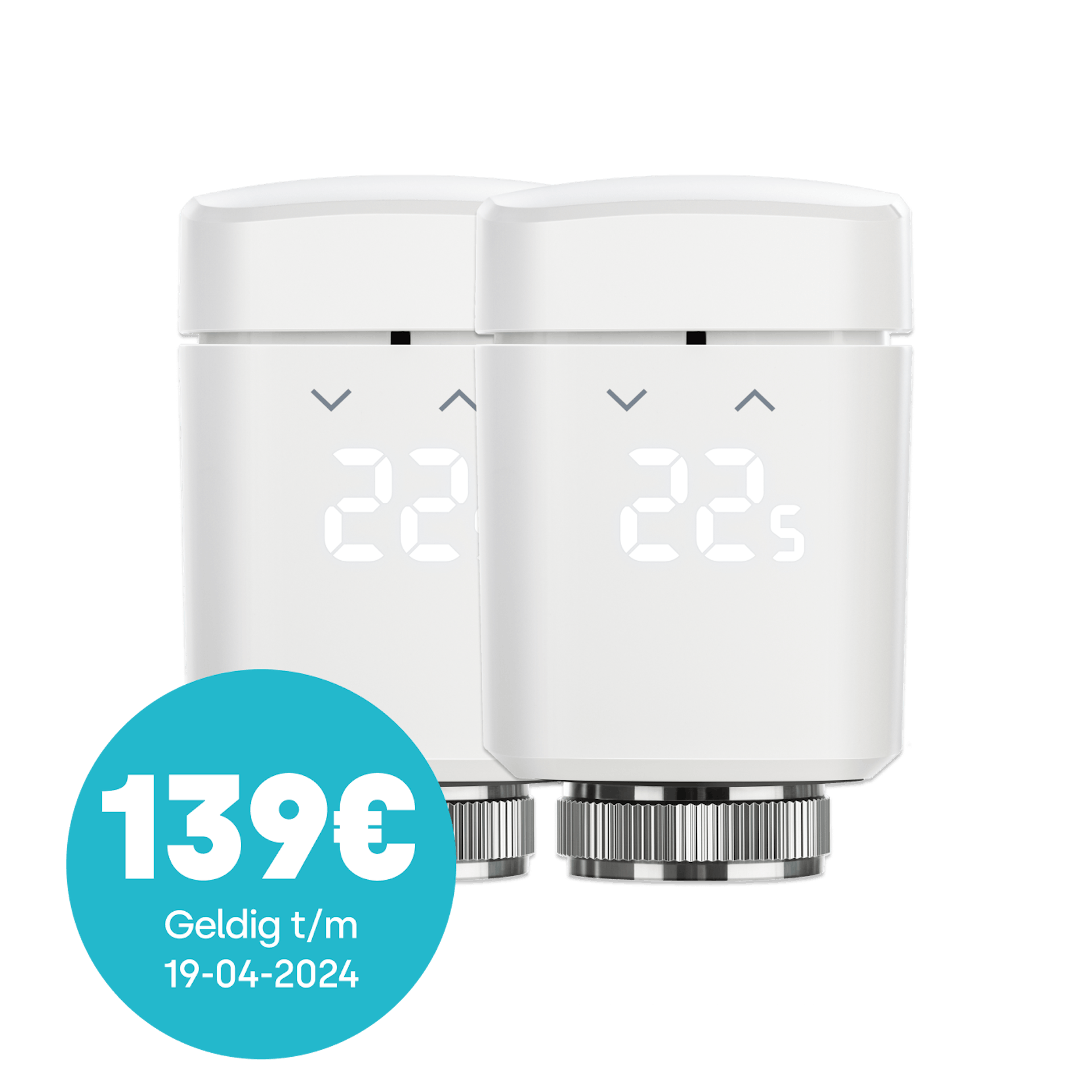 Eve Thermo – Slimme radiatorthermostaat (2-Pack)